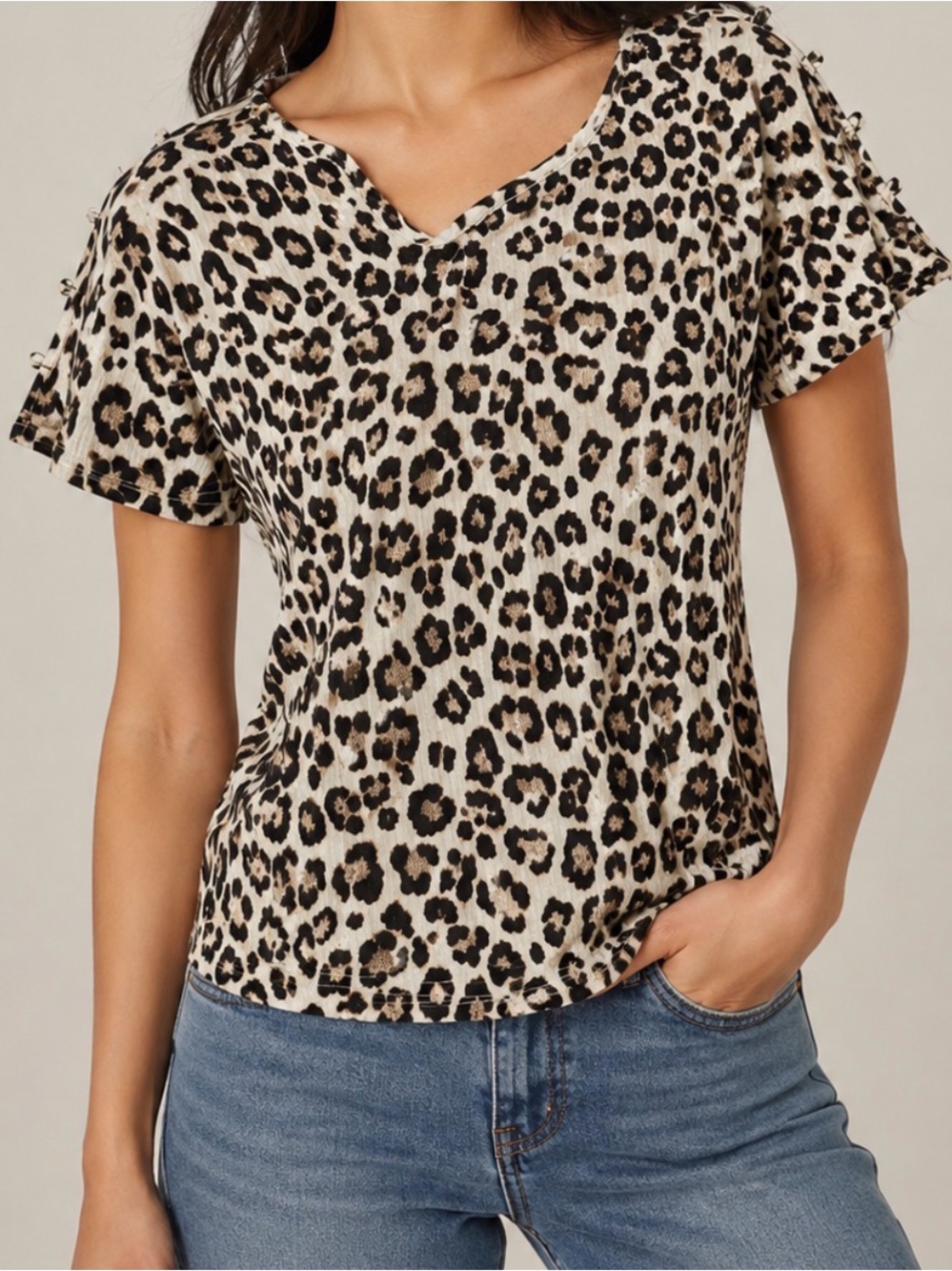 Women’s Jennifer Lopez Leopard Blouse